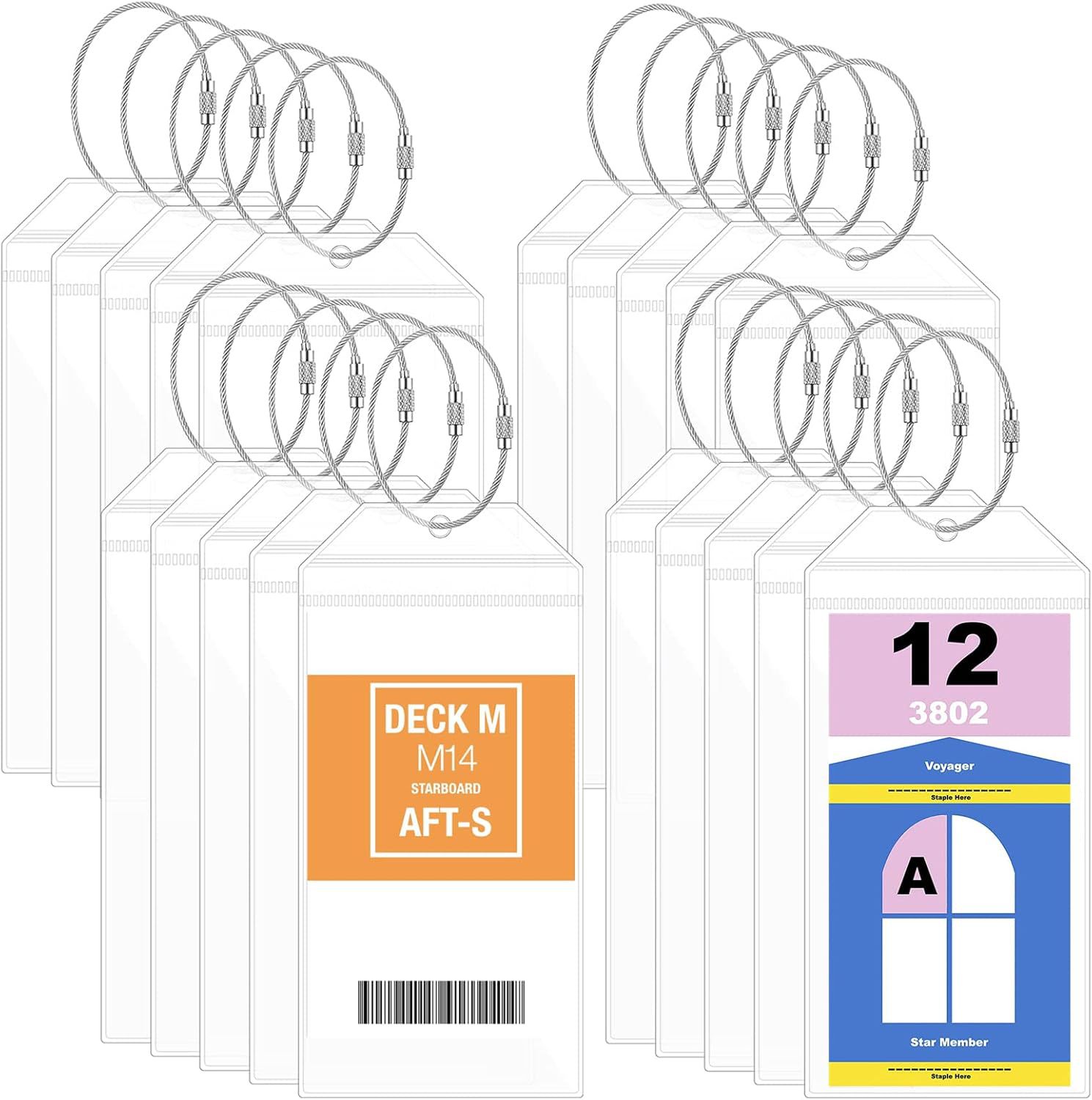 Hot Sale Customized Customer Size Pvc Soft Rubber Boat Brand Luggage Tag Transparent Anti- Travel Tag Card Sleeve