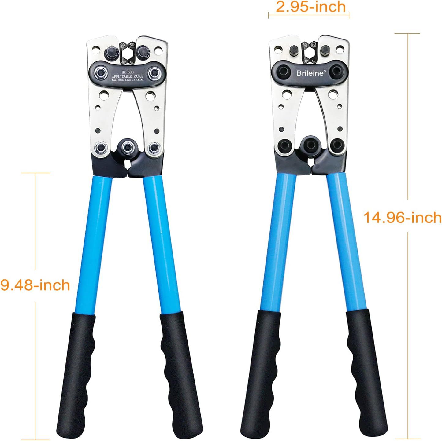 Brileine Batteriekabelschuh Crimpzange Groß 10–1/0 Aw