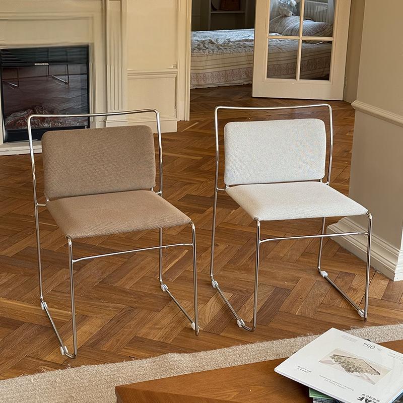Bauhaus Home Soft Dining Chair Creative Minimalist Modern Backrest Simple Nordic Chair Back Chair Designer