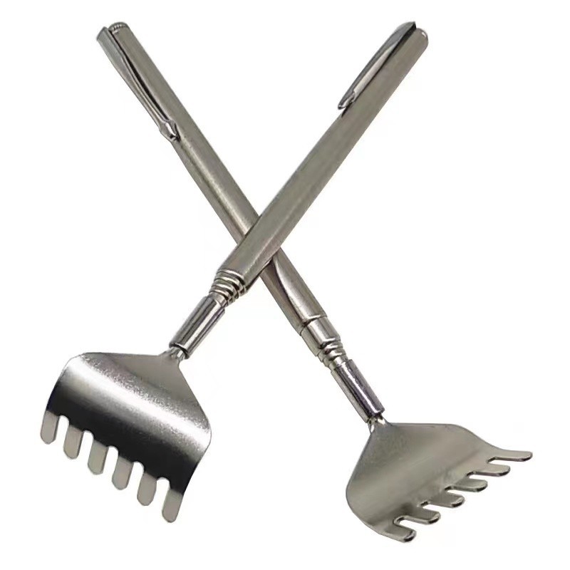 Stainless steel retractable tickling old man Music tickling does not ask for help scratching artifact back tickling massage artifact