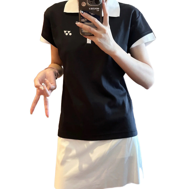 25 New Badminton Uniforms Summer Quick-Drying Breathable Small Flying Sleeves Women's Short Skirt Tennis Sports Fitness Pleated Skirt