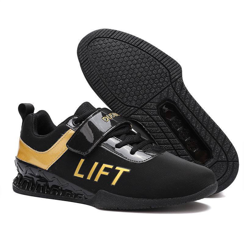 Indoor Comprehensive Training Shoes for Men, Professional Gym Squat Shoes, Powerlifting Deadlift Shoes, Non-Slip Breathable Weight-Bearing Shoes