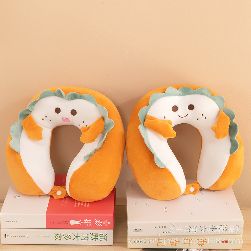Internet Celebrity Bread Neck Pillow Cartoon Headrest Hump U-Shaped Pillow Student Office Airplane Travel Essential Nap Pillow