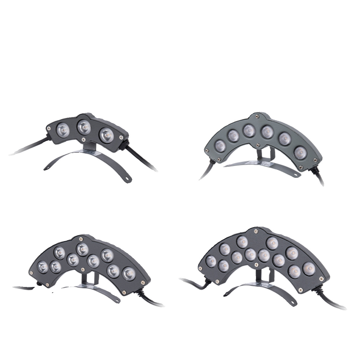 Led Corrugated Light Tile Light Crescent Light 3W6W9W Ancient Architecture Temple Pavilion Ancient Building Roof 24V Waterproof and Anti-Corrosion