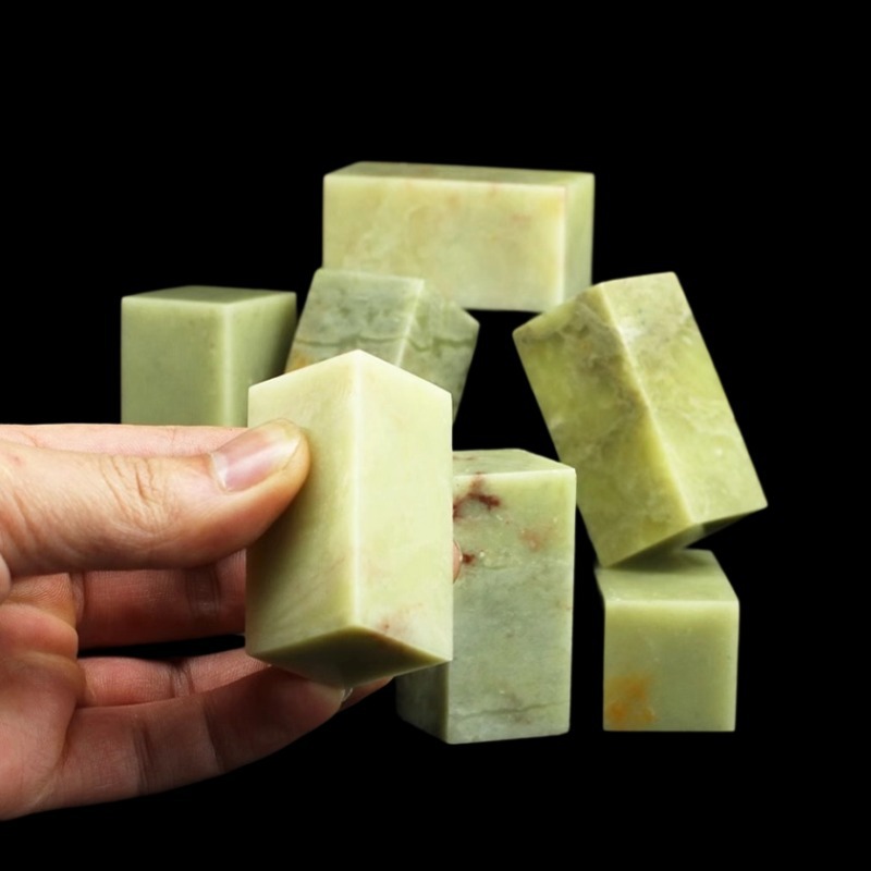 Qingtian Stone Seal 2.5X2.5X5 Seal Stone Seal Material Seal Stone Raw Stone Carving Stone Seal Carving Material