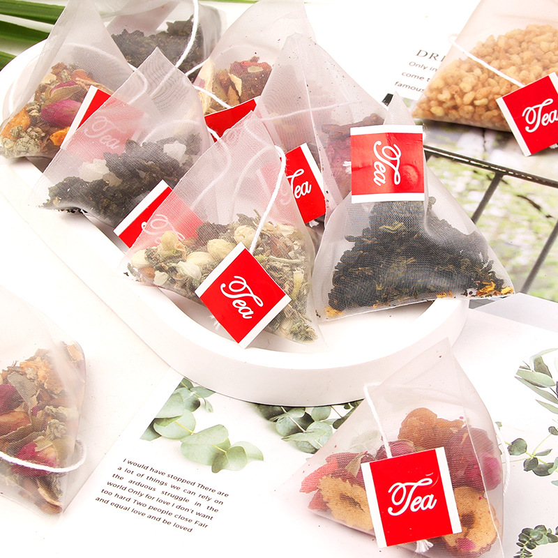 Bulk Wholesale Triangle Bag Combination Scented Tea Tea Bag White Peach Oolong Tea Osmanthus Oolong Tea Red Bean Coix Rice Tea