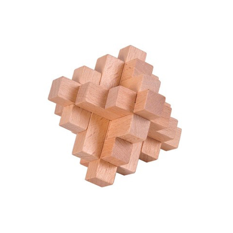 Luban lock Kongming lock full set of children's educational toys for primary school students small mini beech Kongming lock manufacturers set