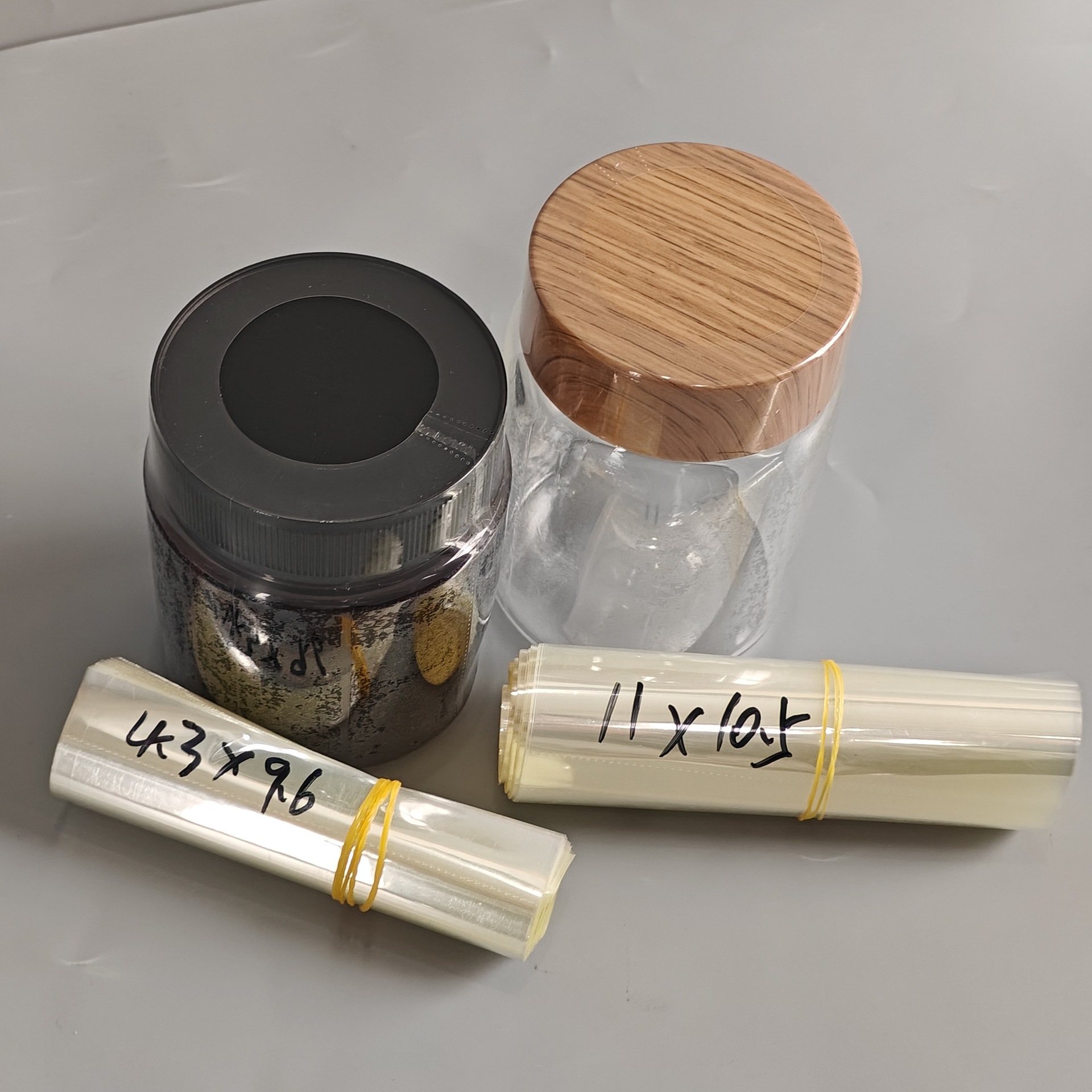 Bottle Mouth Heat Shrinkable Film PVC Plastic Bottle Mouth Various Bottle Heat Shrinkable Film Easy to Tear Line Bottle Mouth Heat Shrinkable Film