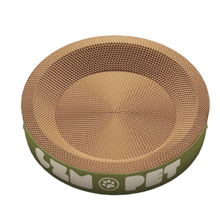 Cat Scratching Board, Cat Nest, Wear-Resistant, Scratch-Resistant, Lint-Free, Round, Extra-Large Corrugated Paper Vertical Board Basin Cat Toy
