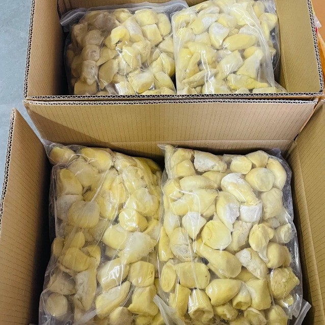 Thai Special Golden Pillow Durian Frozen Durian Pulp Cored a Fruit Commercial Durian Meat 1Kga Grade Raw Material