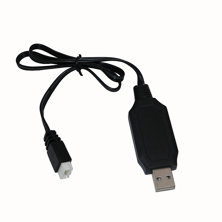 USB charging cable 7.4V three-pin balanced charging plug model aircraft remote control car 2S lithium battery 3p charger
