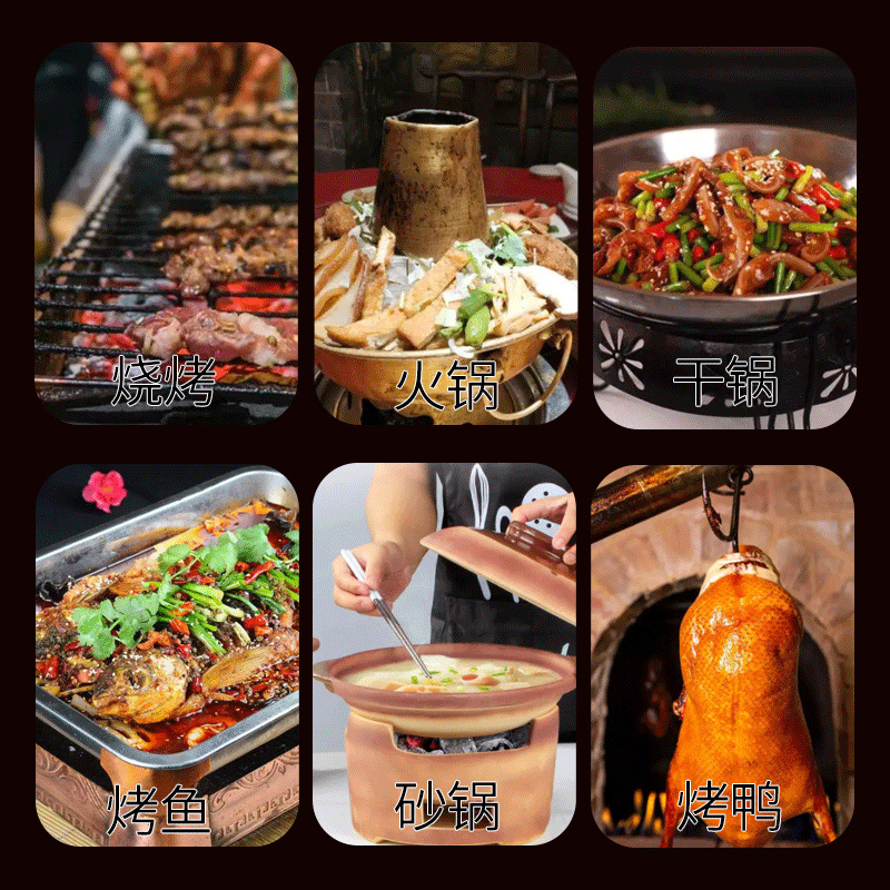 Henan factory Crown 33 ㎜ 32 box gauge quick-burning charcoal outdoor disposable barbecue charcoal wholesale