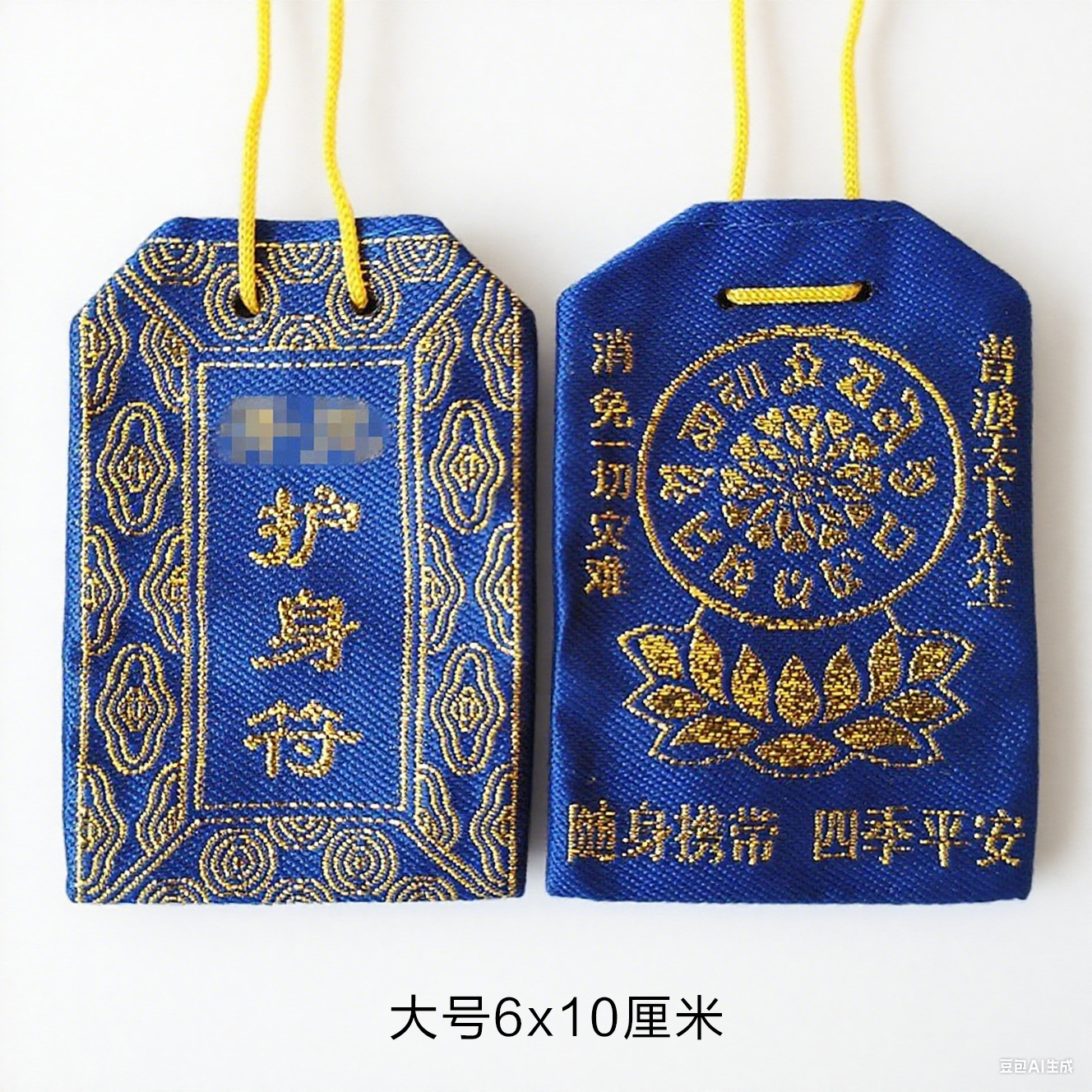 Manufacturer Wholesale Taoist Bag Lucky Bag Sachet Large Medium Empty Bag Bagua Double-Sided Embroidery Protective Cloth Bag