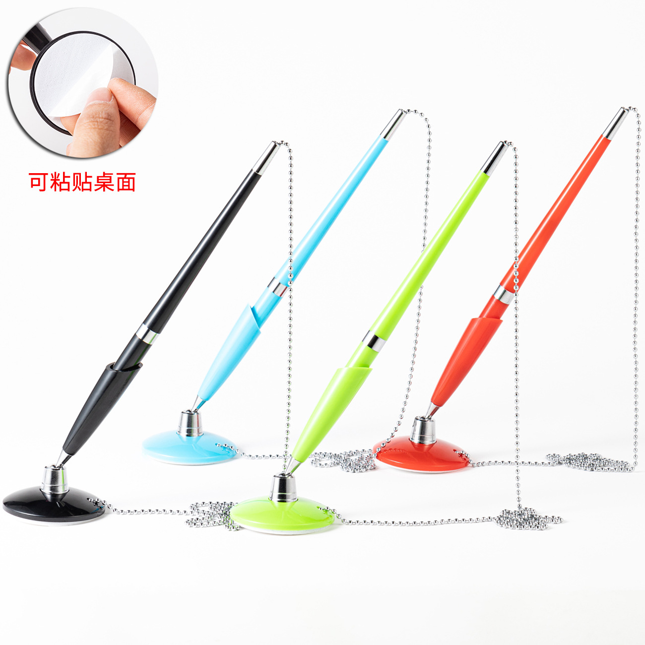 Бизнес пластиковая настольная ручка с печатью логотипа гостиничная банковская стойка фиксированная рекламная ручка