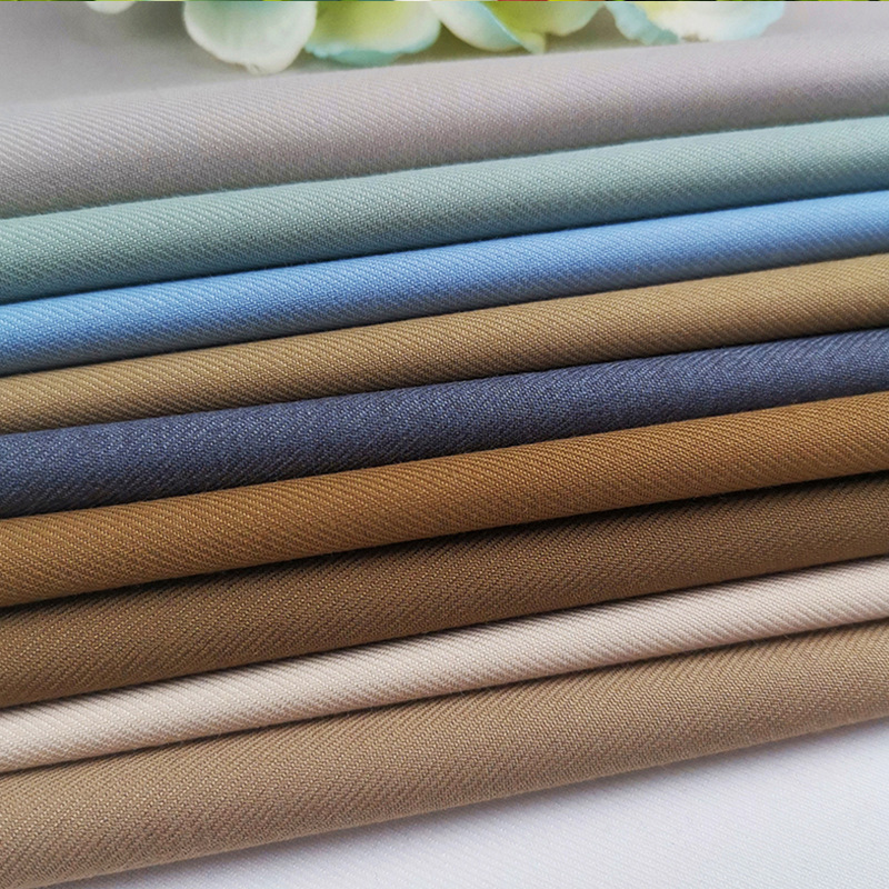 in stock Supply TR Twill Suit Fabric 370g Plain Serge Men's and Women's Suit Business Wear Fabric