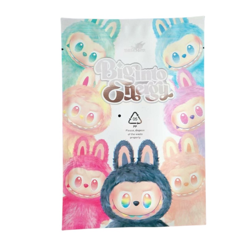 In-Stock Labubu Blind Bag Self-Sealing Bag Labubu Doll Packaging Bag Blind Box Empty Bag Paper Box First, Second, Third Generation