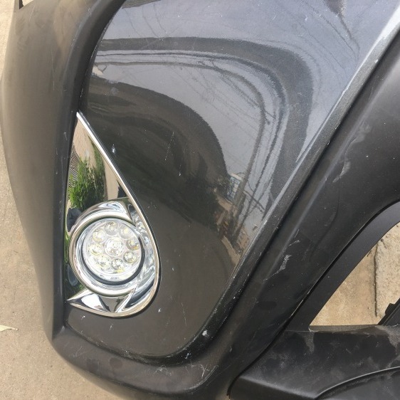 Suitable for 16-17 Modified and Dazzling Fog Light Frame to Enjoy Electroplated Chrome Bright Cover Frame Ring Decoration Modification