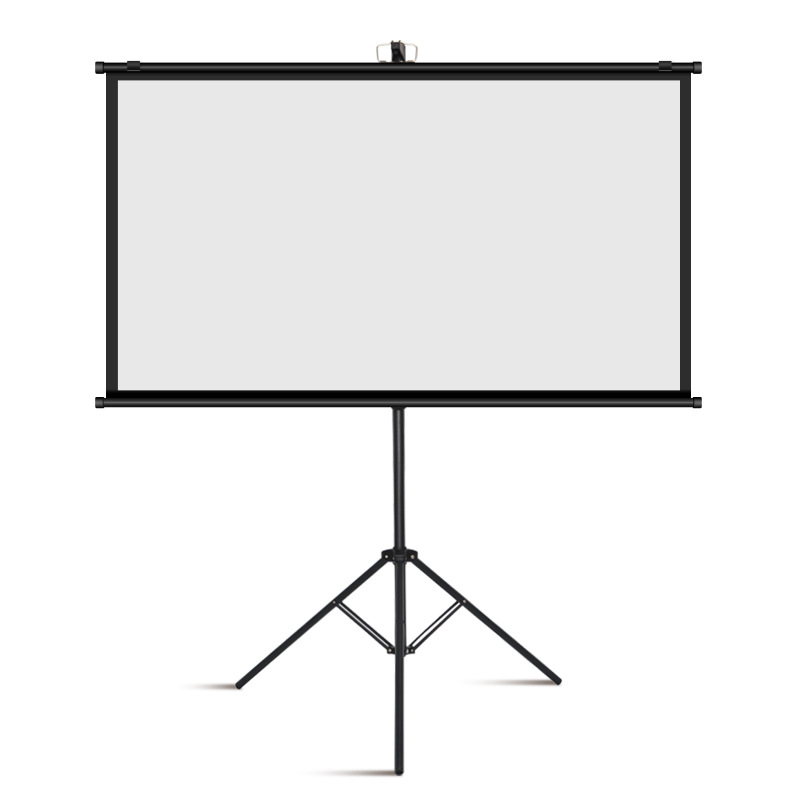 Portable Bracket Projection Curtain 100 Inch Home Mobile Picture Quality HD Bedroom Outdoor Office Projector Curtain