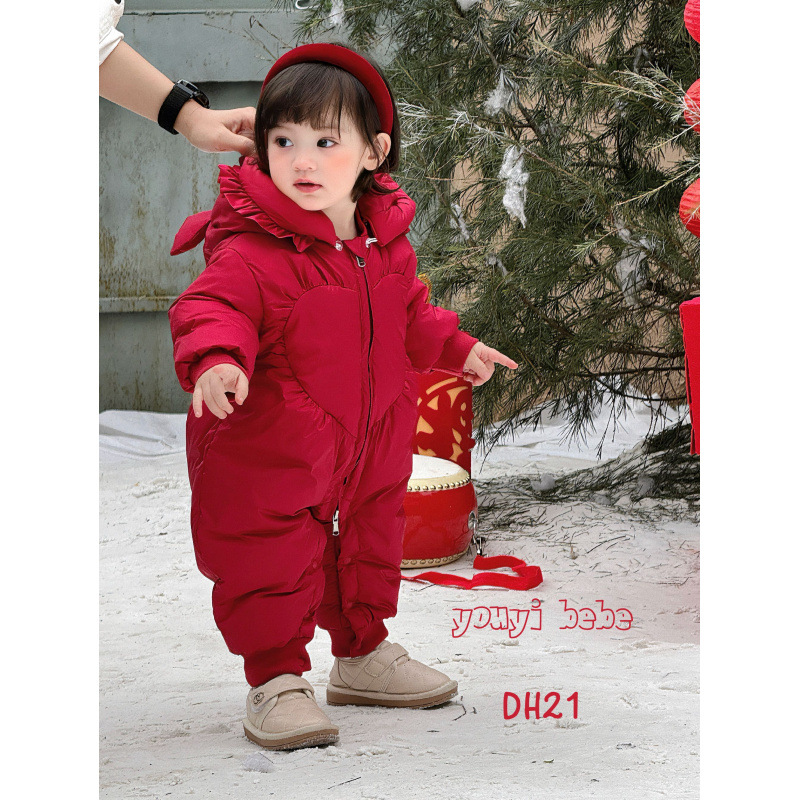 Новогодняя одежда для младенцев, модный комбинезон для девочек