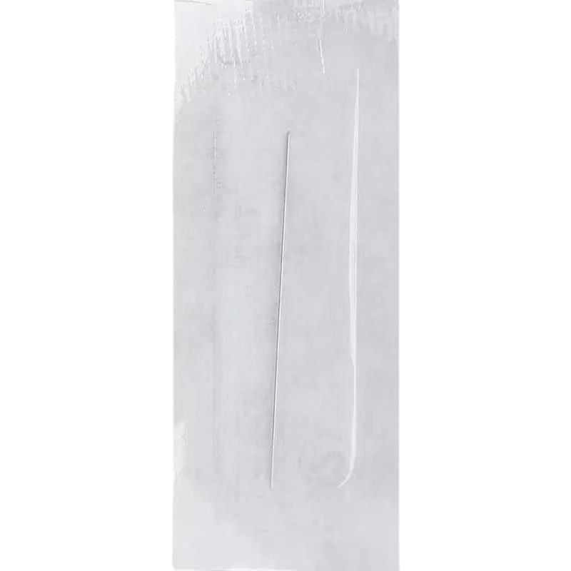 Embroidery Half Throwing Needle 0.08 Half Throwing Test No Hemp Single Needle Mao Jian Needle Wild Line Eyebrow Easy Coloring Eyebrow Tasting Machine Needle
