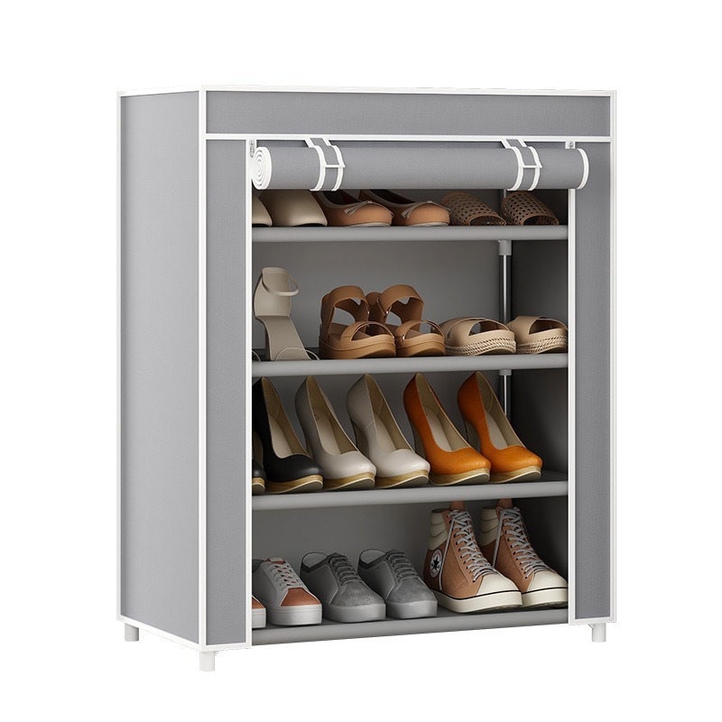 Shoe Rack Simple Multi-Layer Dustproof Storage Shoe Cabinet Dormitory Door Dormitory Home Economical Space-saving Storage Rack