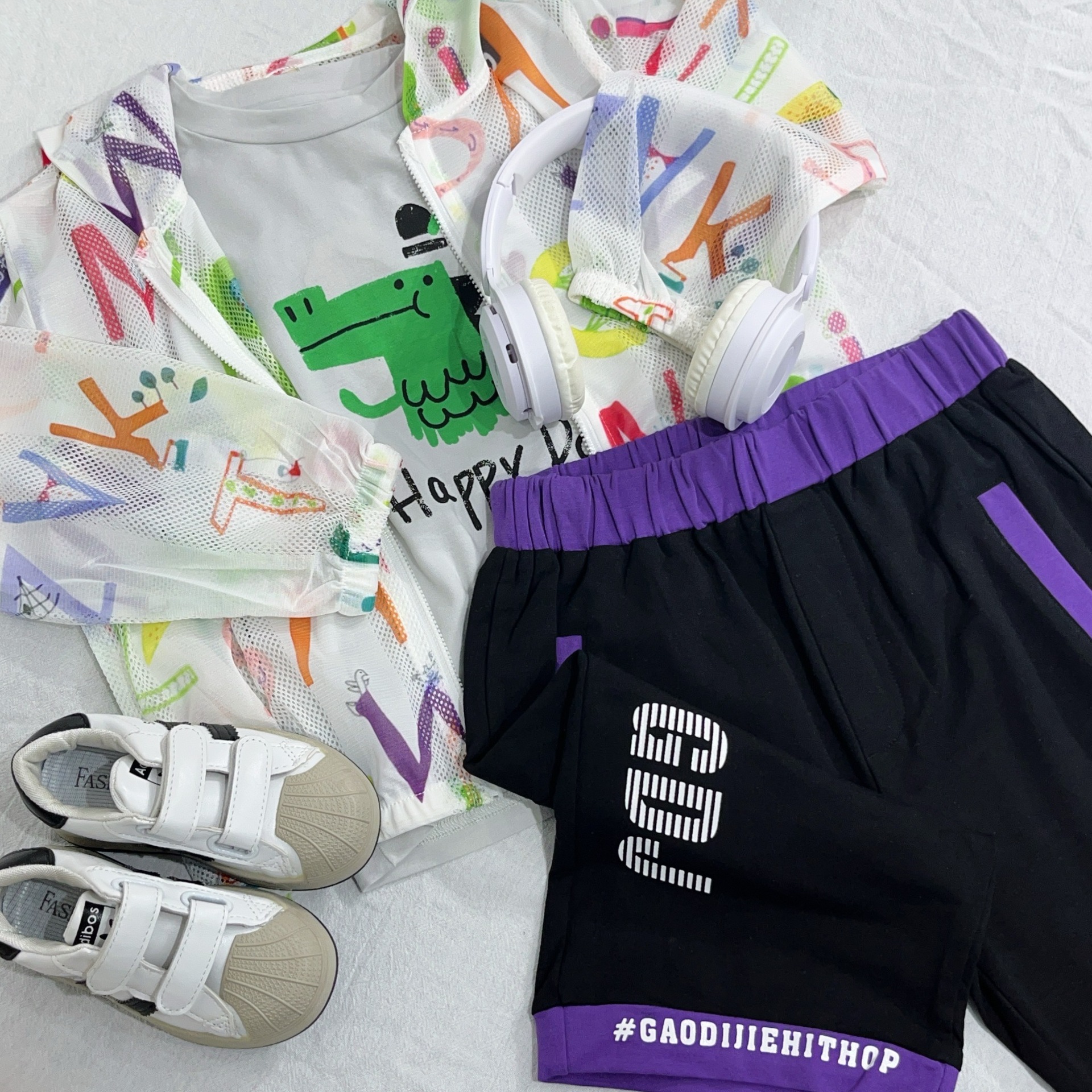 Barabala Children's Clothing Wholesale Autum New Boys and Girls Trade Pure Cotton Long-Sleeved T-Shirt Korean Style Autum Clothes