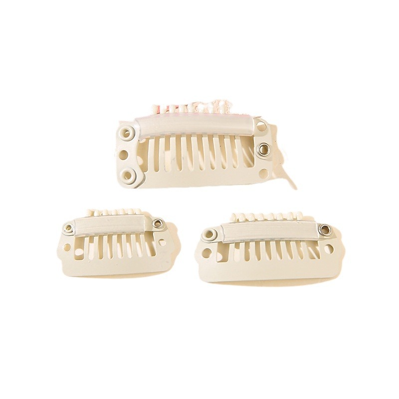 Pet Hair Clip Plain Clip Stainless Steel Comb Clip 2.3cm DIY Special Bb Clip Non-Slip Non-Falling Off-White Dog Hair Clip