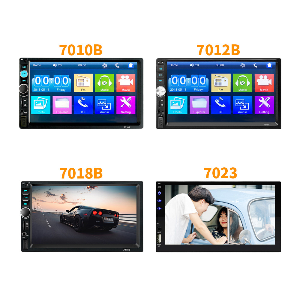 7-inch car multimedia CarPlay Central Control Universal Radio double spindle 2din Bluetooth car MP5 player