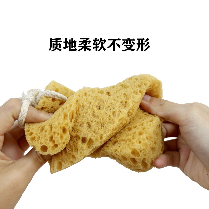 Bath Sponge Block Porous Honeycomb Cleaning and Decontamination Seaweed Sponge Bath Back Rub Bath Cleaning Seaweed Cotton Wipe