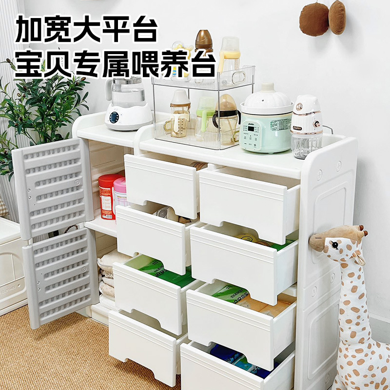 Baby Feeding Table Storage Cabinet Baby Children's Cabinet of Five Small Cabinet Living Room Bedroom Wall Storage Clothes