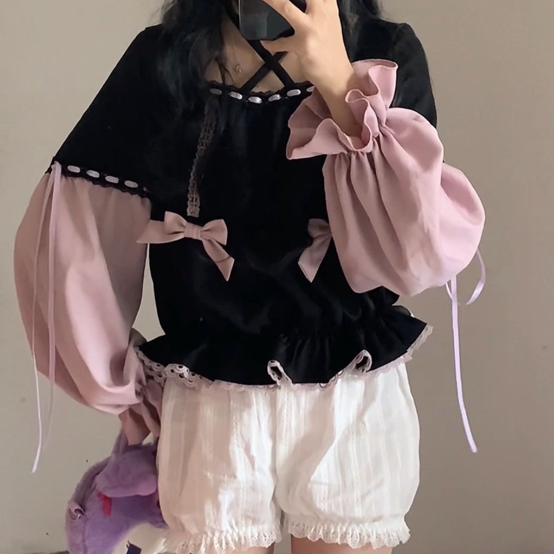 Spot Daily little witch Lolita spring and autumn student summer dress Lolita short sleeve op sweet cool soft girl