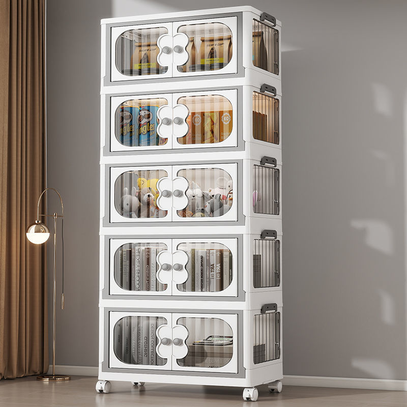 Storage Box Transparent Household Clothes and Pants Tiling Box Large Capacity Toy Storage Box Storage Box Folding Storage Cabinet