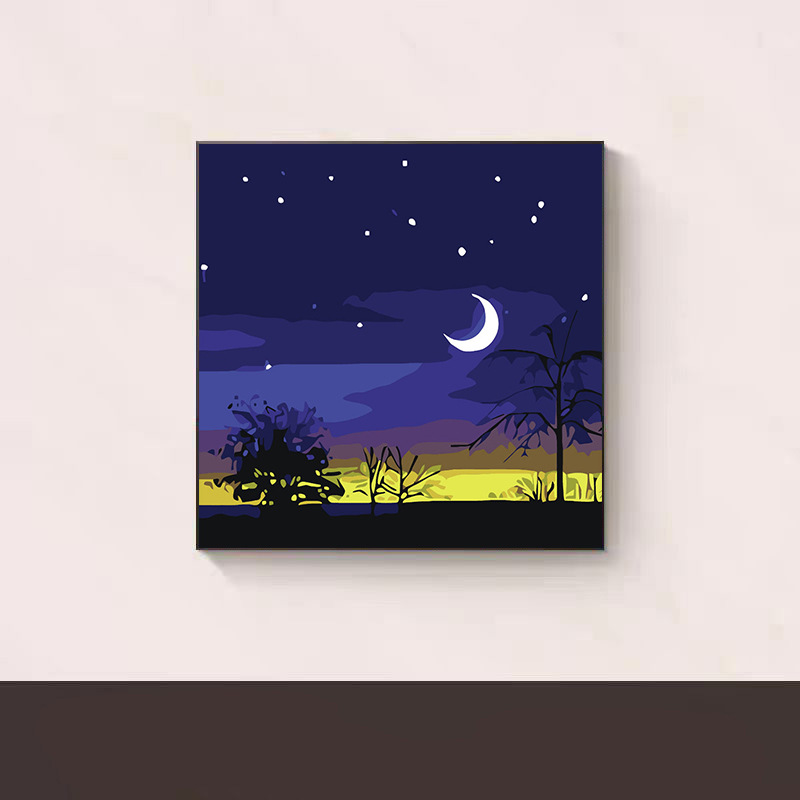 Детская ручная роспись маслом -514 оптовая продажа, цифровая масляная живопись для магазинов канцтоваров