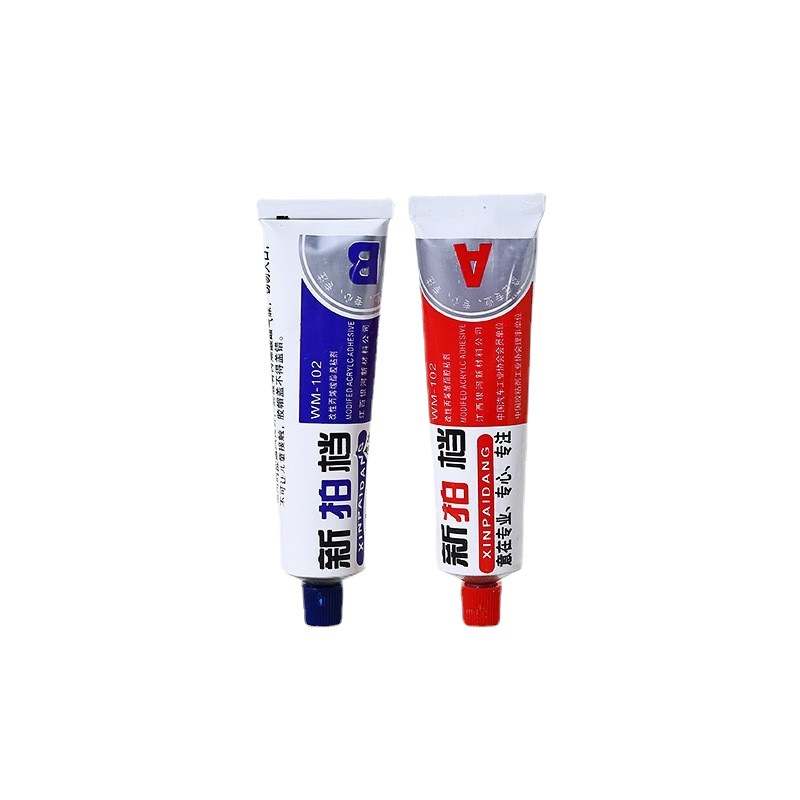 102 strong glue acrylic AB glue wholesale Green red glue high sticky metal epoxy resin manufacturers wholesale 80g