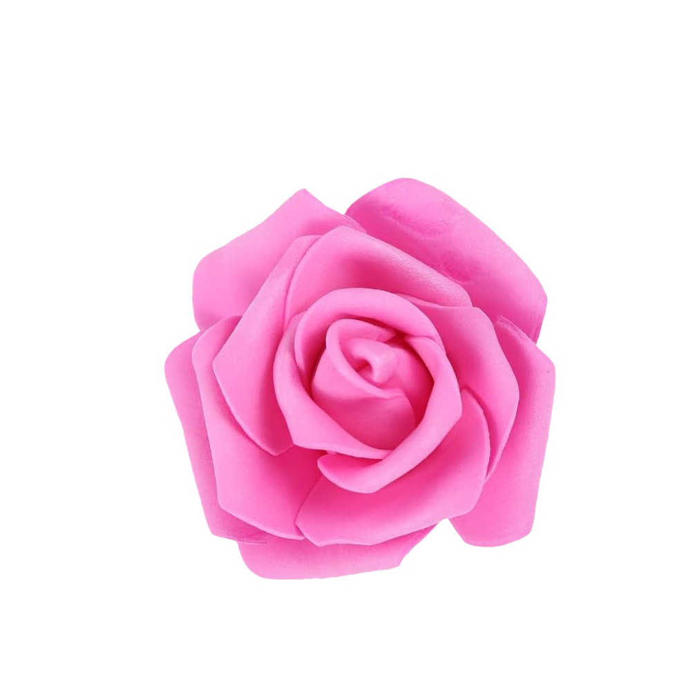 in stock 7cm simulation foam rose flower wedding home decoration flower wreath with flower pe rose flower head wholesale