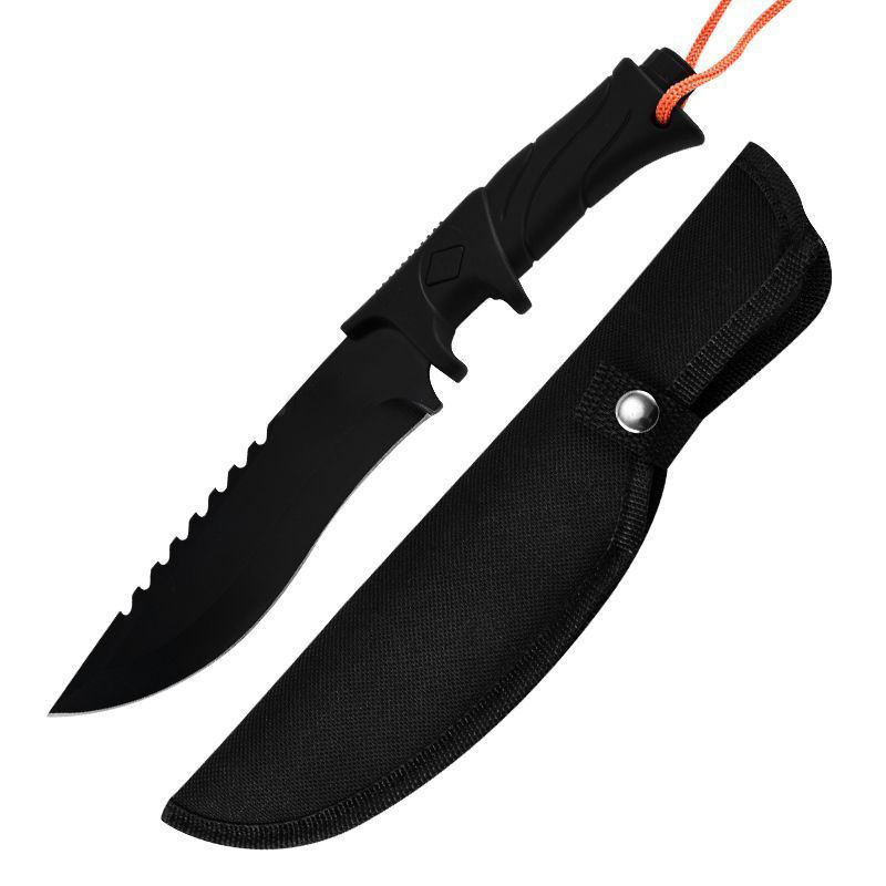 High Hardness Knife, Stainless Steel Straight Knife, Outdoor Fruit Knife, Mountaineering Knife, Self-Defense Portable Mini Knife with Bonus Knife Sheath