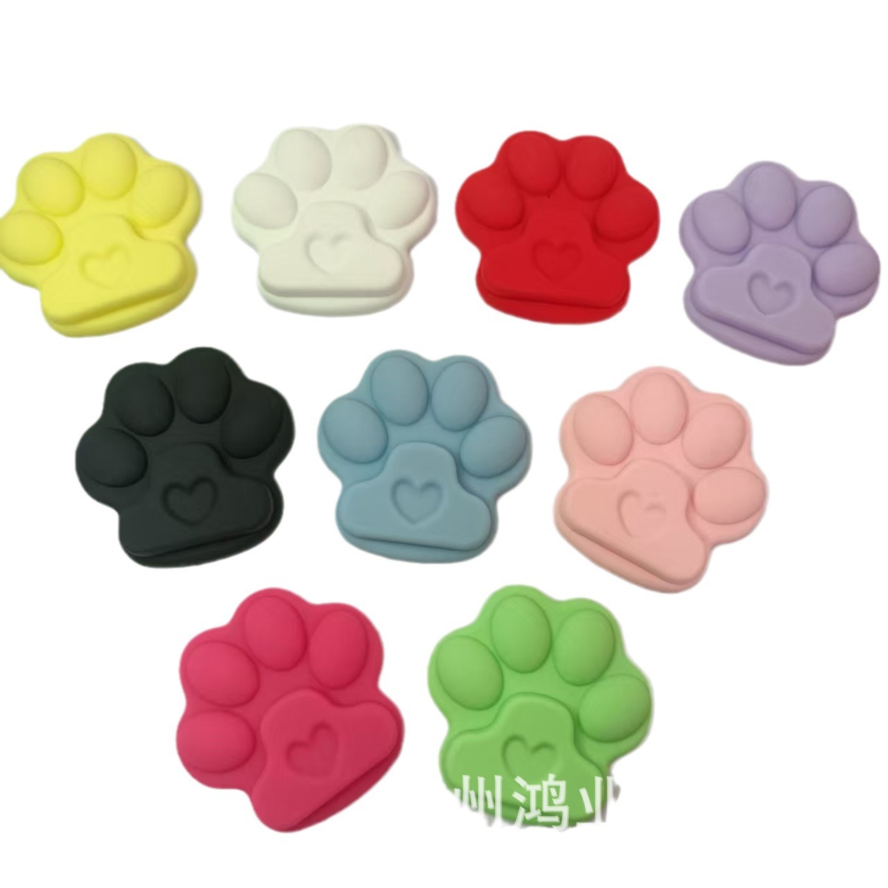 Pvc Soft Silicone Ins Japanese and Korean Niche Cute Big Cat Claw Handmade DIY Accessories Mobile Phone Case Holder Decoration