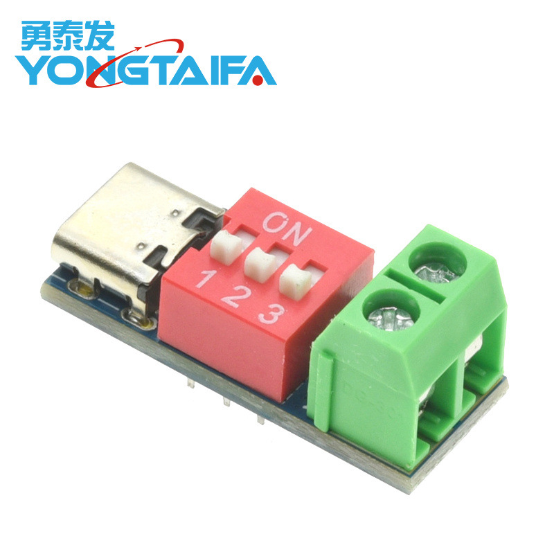 Pdsink Pd Decoy Qc Pd Fast Charging Test Board Adjustable Voltage 5~20V Dial Adjustment