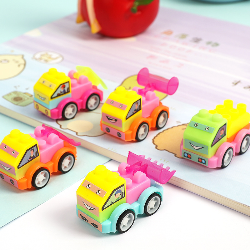 Children's Educational Assembly Engineering Creative Car Deformation Boy Toy Small Gift Gashapon Floor Push Gift Wholesale