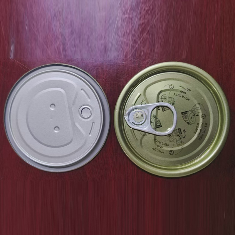 Can Pull-Tab Lid Food Disposable Full-Open Lid Easy-To-Tear Pet Can Metal Packaging Box Lid