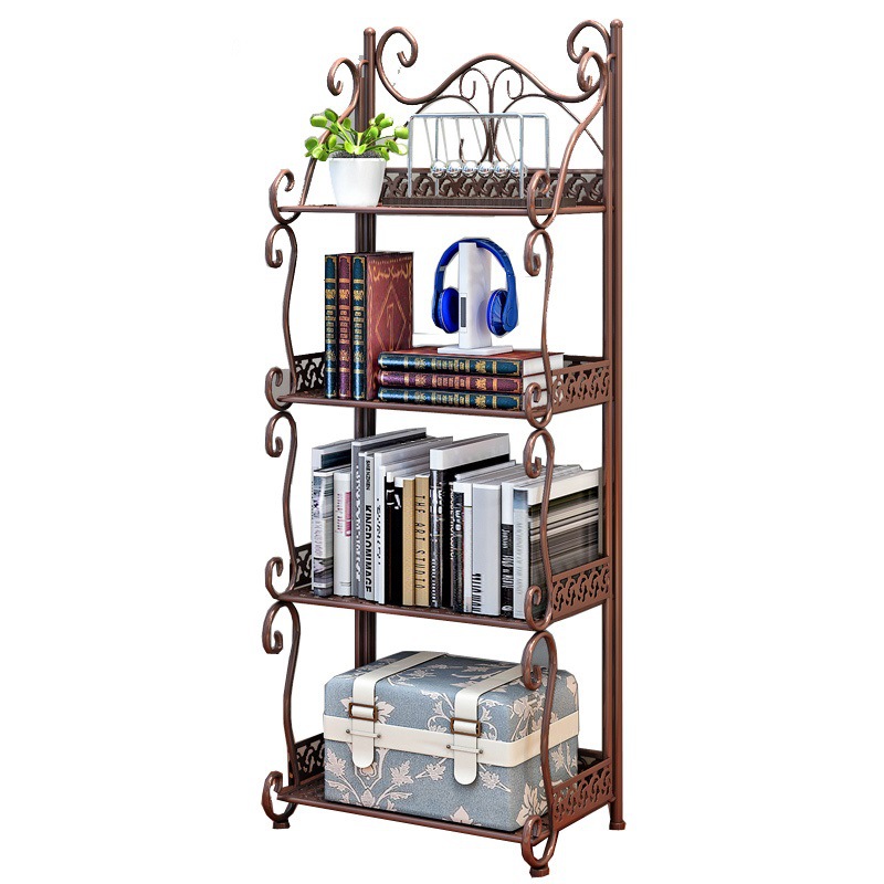 Cross-Border Supply Temu Shein Tk Storage Rack Bedroom Simple Small Bookshelf Floor-Standing Storage Shelf
