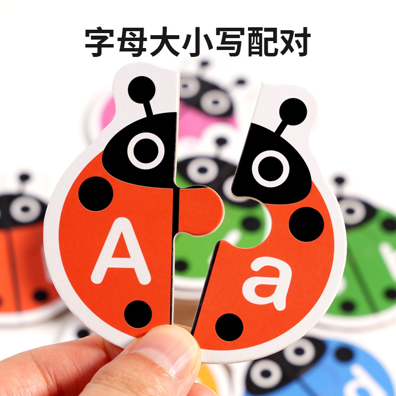Cross-Border Letter Cognitive Enlightenment Kidsren's Educational Early Education Animal Word Matching Toy Card Matching 3 to 6 Years Old