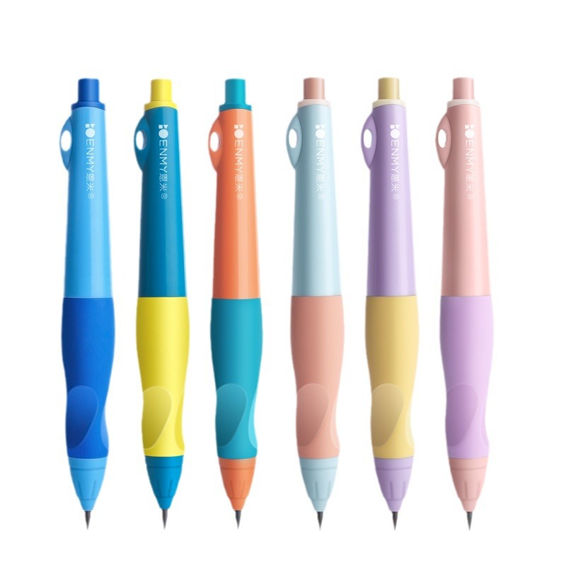 Enmi Primary School Students Corrective Automatic Pencil with Continuous Core, Kidsren's Special Pencil for Calligraphy Practice, Positive Posture Kidsren's Fat Pencil