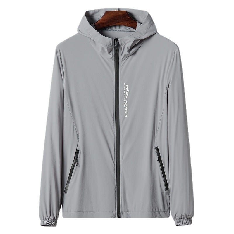 Sun Protection Clothing Men's Summer 2022 New Casual Large Size Hooded Youth Jacket Sun Protection Clothing Men's Skin Clothing Trendy