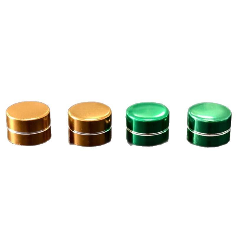 13-Tooth Anodized Aluminum Cap and Ring, Single Tangent, Double Tangent, Various Styles, Various Colors
