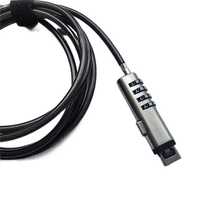 Neutral Password Lock Alloy Wire Rope Notebook Anti-Theft Lock Small Hole Computer Lock Password Digital Lock