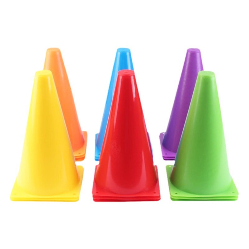 Colorful Plastic Sign Barrel Wholesale Outdoor Sports Training Equipment Plastic Throwing Ring Football Training Obstacle Barrel