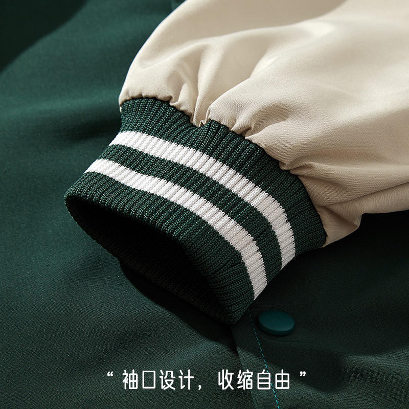 Spring and Autumn Fashion Brand Stitching Cardigan Baseball Suit Loose Couple Jacket Casual All-match Men's Jacket Outerwear Top