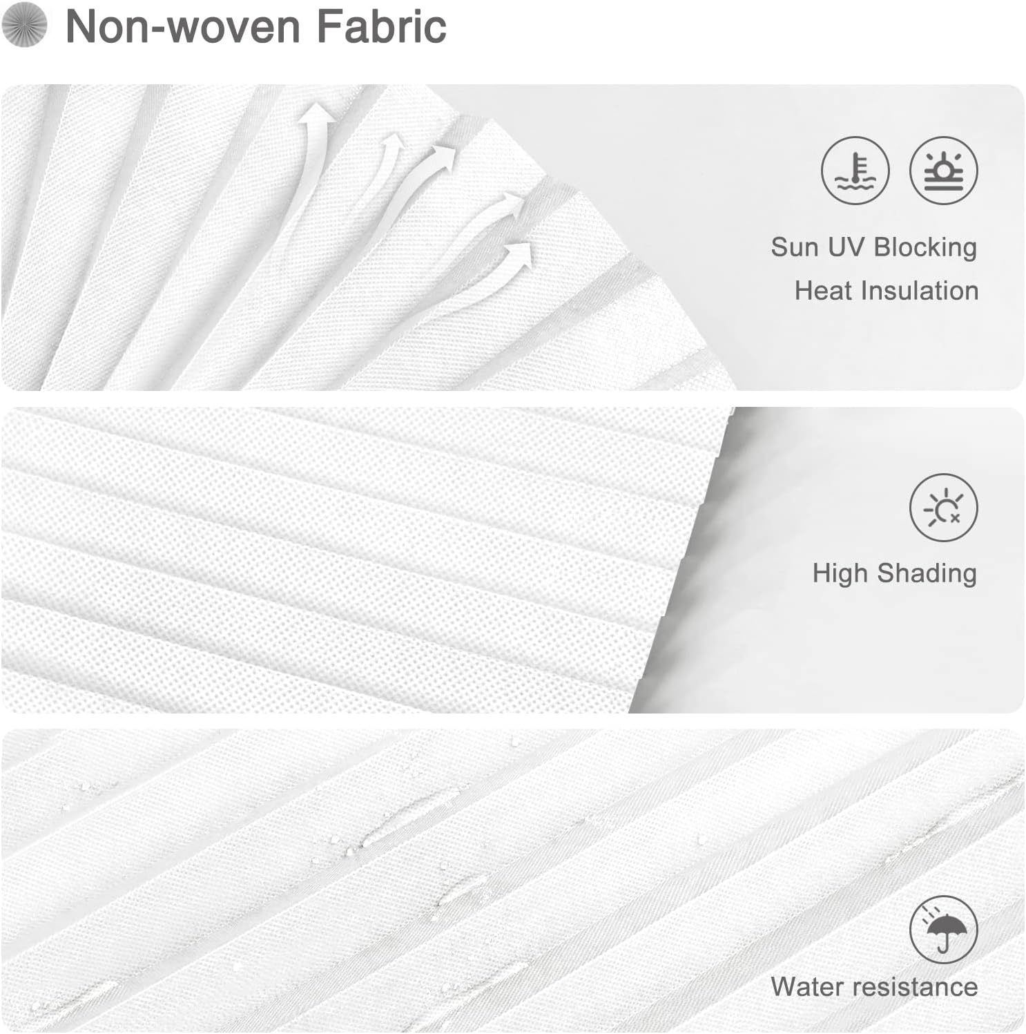 Curtain Simple Non-woven Pleated Curtain Pleated Curtain Non-perforated Adhesive Folding Semi-full Shading Venetian Curtain Wholesale