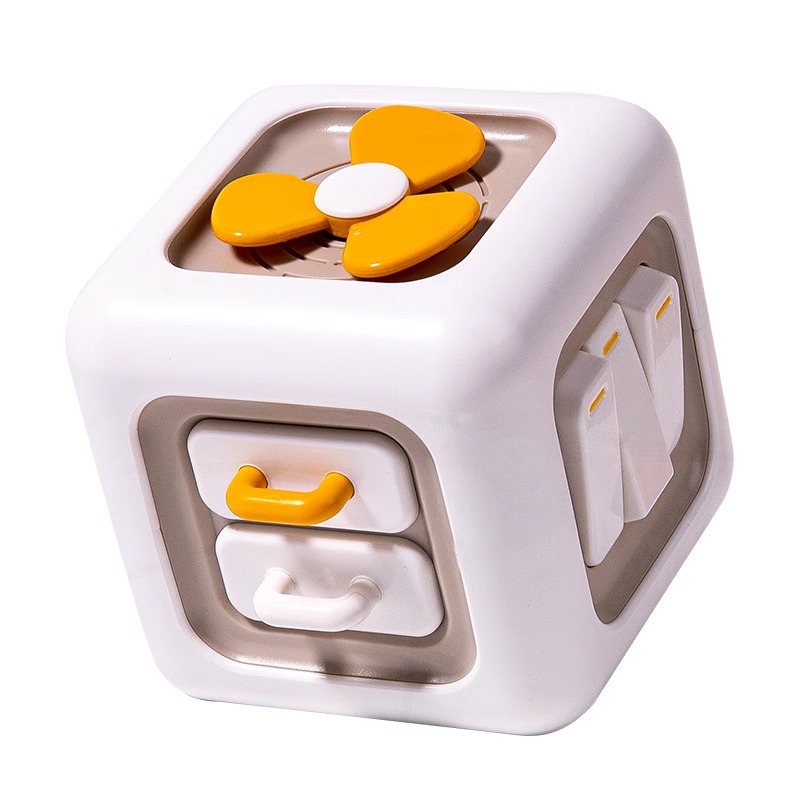 Montessori early education Rubik's cube moving music infant educational busy ball 1-2 years old baby training hexahedron toy
